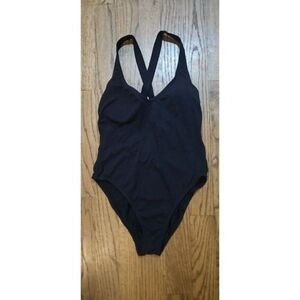 Textured Bathing Suit Cross Back Straps Women's Size XL